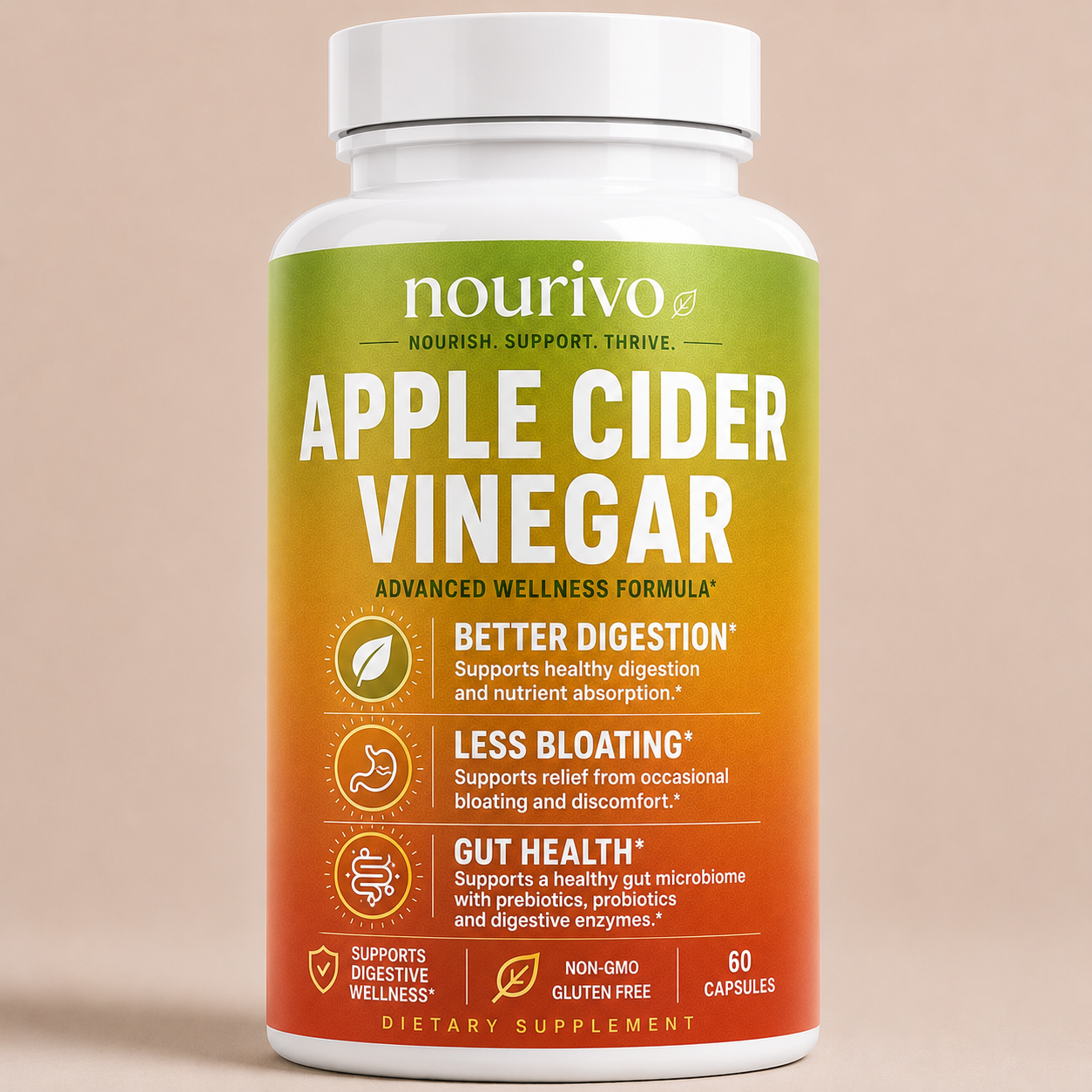 Apple Cider Vinegar Advanced Digestive Support, Gut Health & Wellness Formula