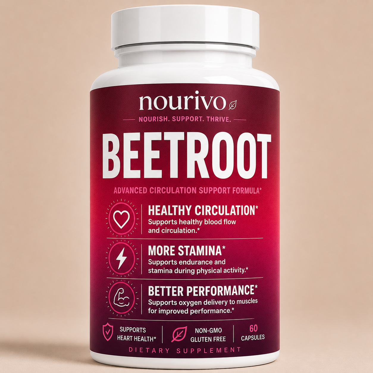 Beetroot Advanced Circulation, Stamina & Performance Support Formula