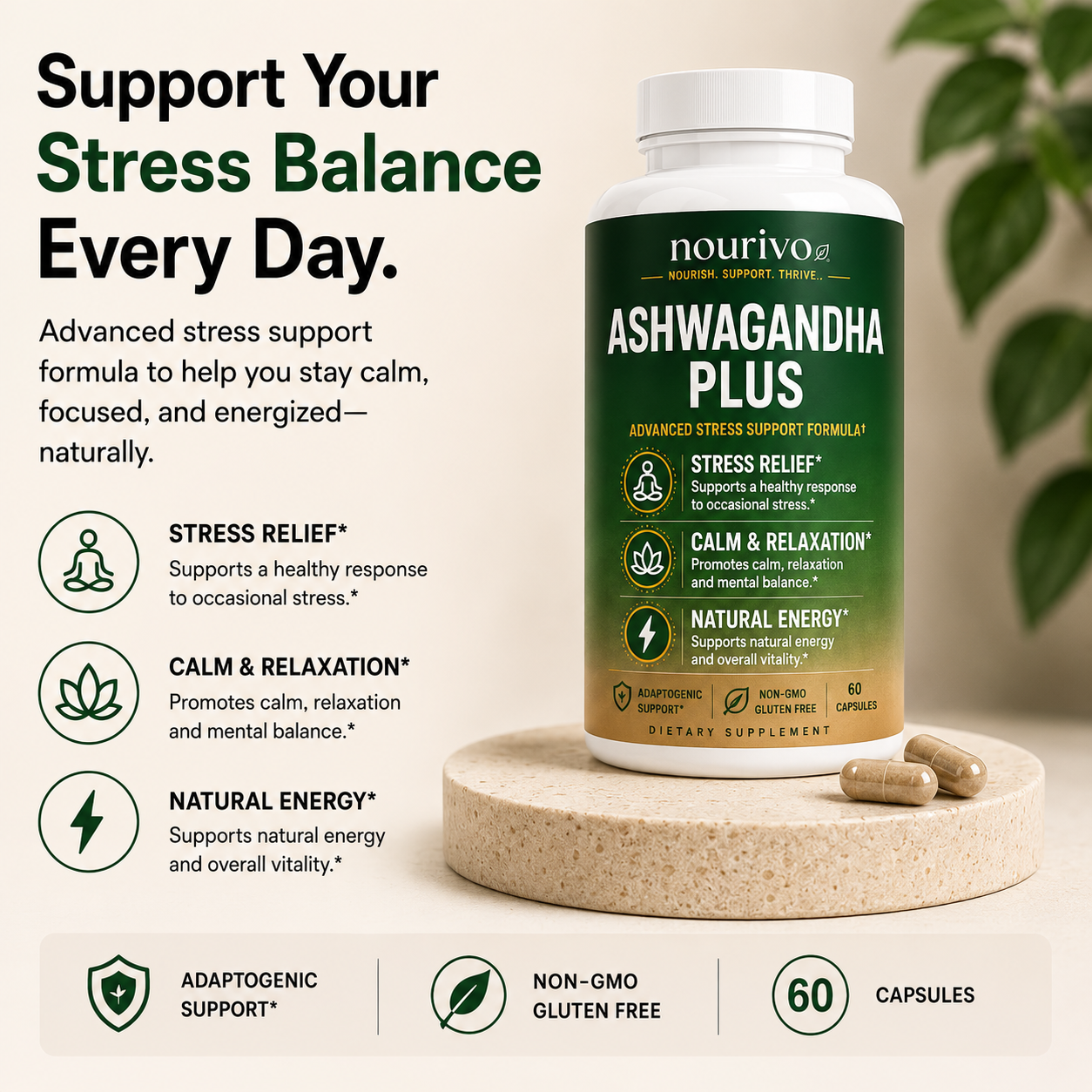 Ashwagandha Plus – Advanced Stress, Focus & Vitality Support