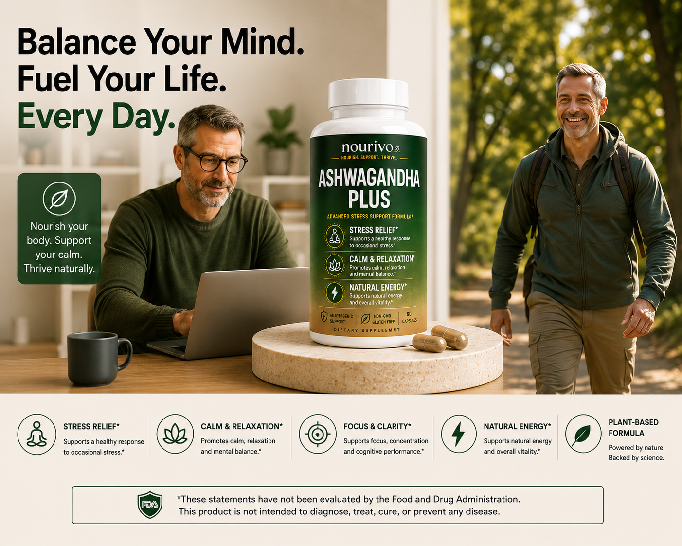 Ashwagandha Plus – Advanced Stress, Focus & Vitality Support