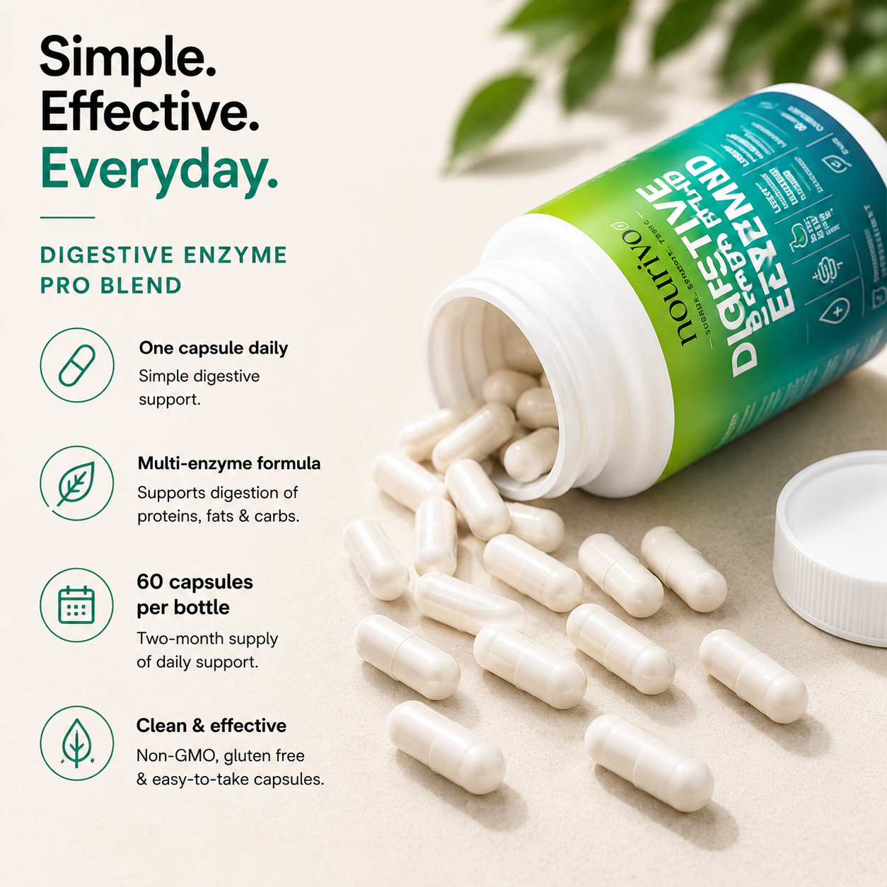 Digestive Enzyme Pro Blend – Advanced Digestive & Gut Health Support