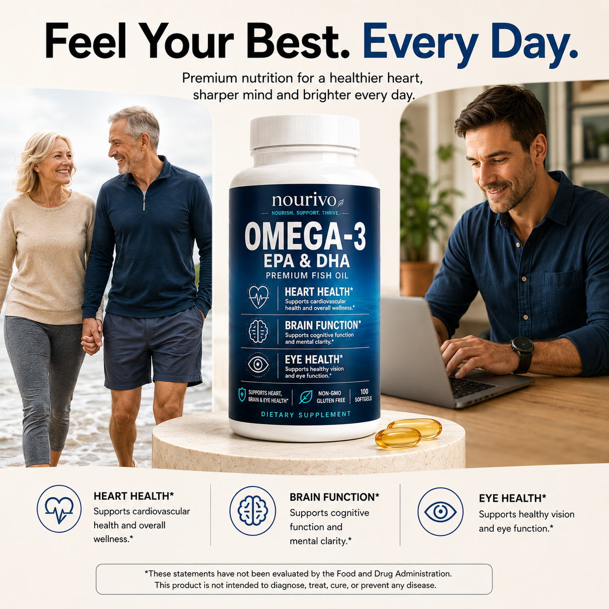 Omega-3 EPA & DHA – Heart, Brain & Eye Health Support