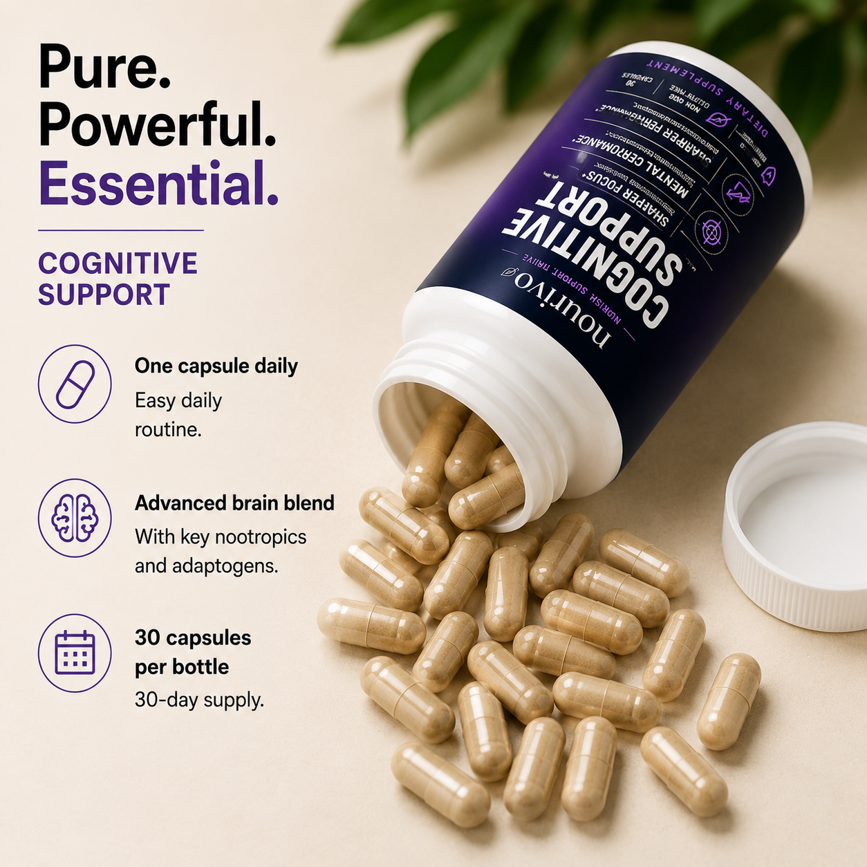 Cognitive Support Advanced Focus, Memory & Mental Performance Formula