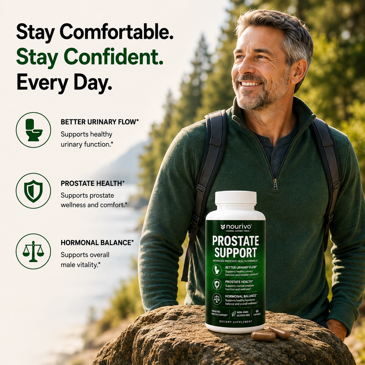 Prostate Support Advanced Prostate Health, Urinary Function & Men's Wellness Formula