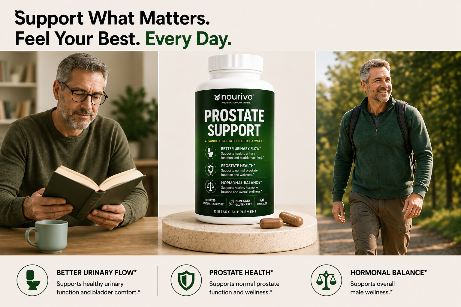 Prostate Support Advanced Prostate Health, Urinary Function & Men's Wellness Formula
