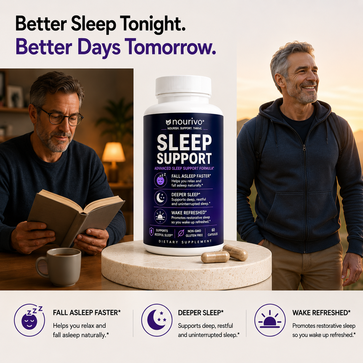 Sleep Support Advanced Restful Sleep, Relaxation & Recovery Formula