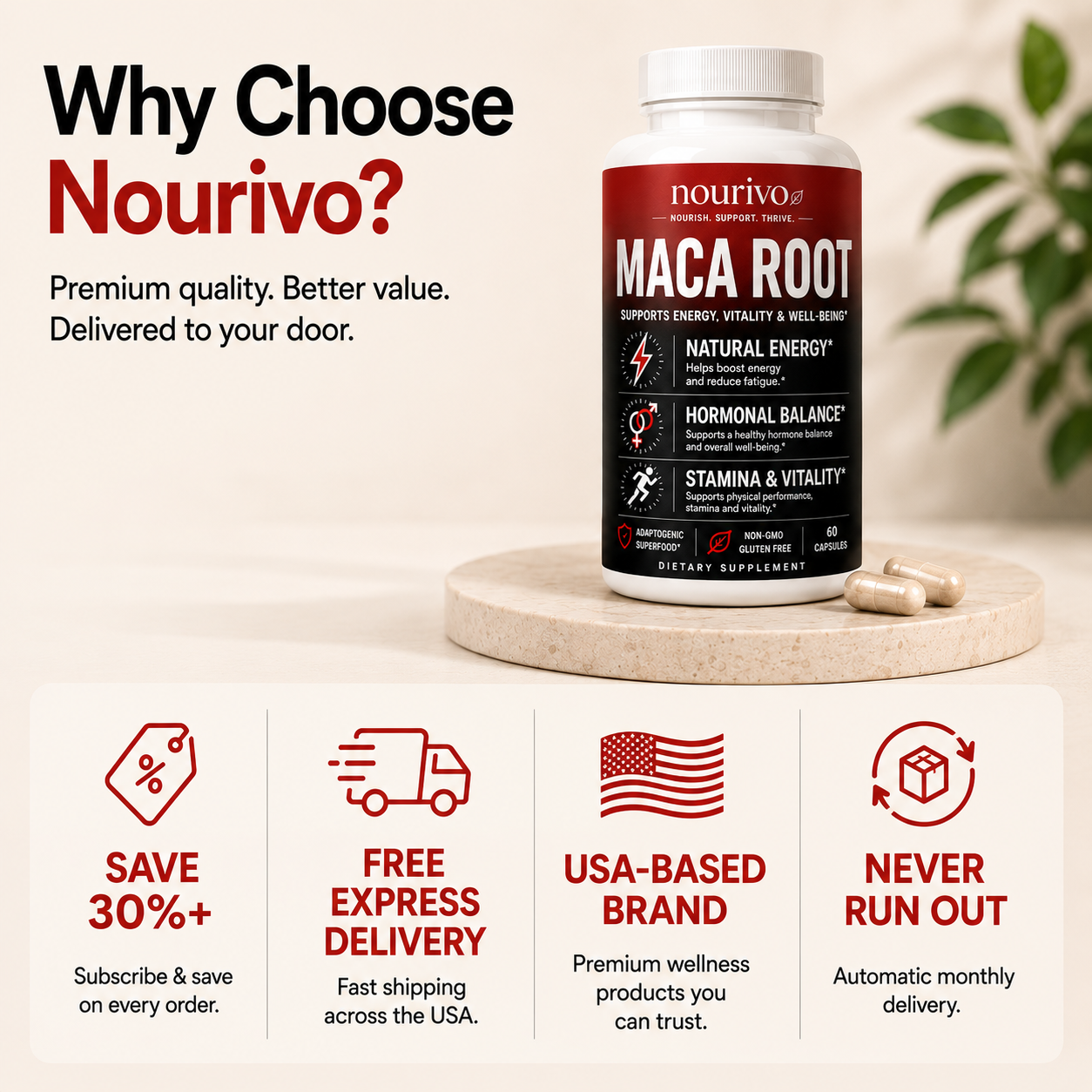 Maca Root Complex | Triple Maca Blend for Energy, Vitality & Hormonal Balance