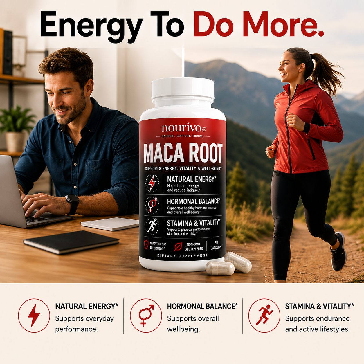Maca Root Complex | Triple Maca Blend for Energy, Vitality & Hormonal Balance