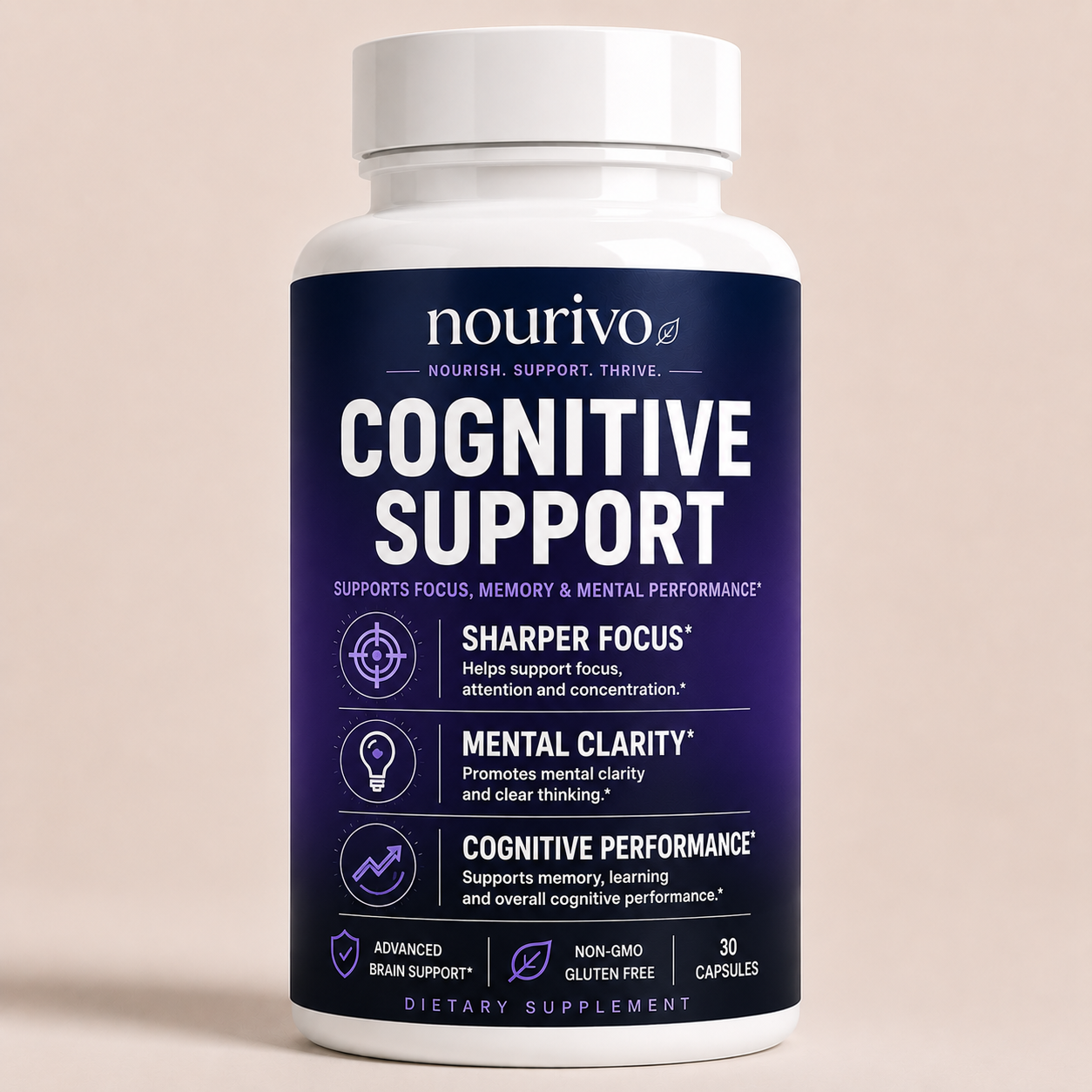 Cognitive Support Advanced Focus, Memory & Mental Performance Formula
