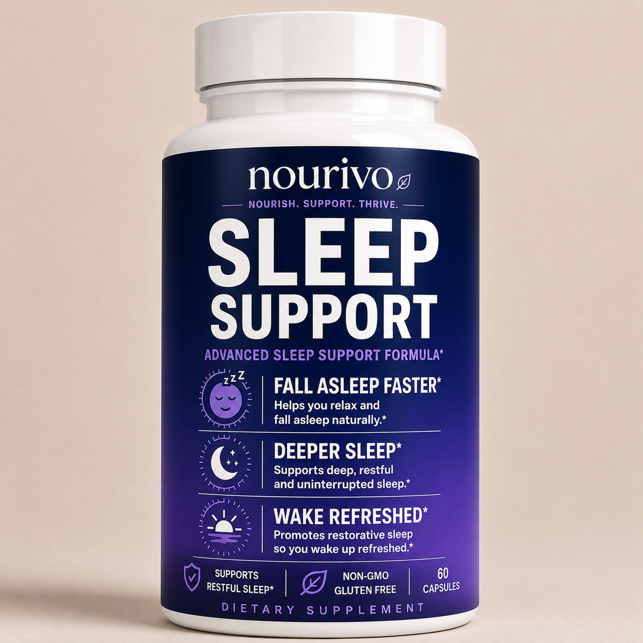 Sleep Support Advanced Restful Sleep, Relaxation & Recovery Formula